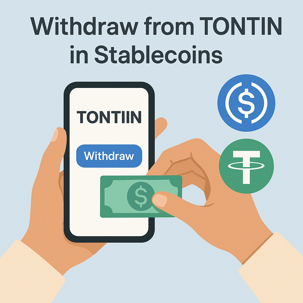 How to Withdraw from TONTIIN via Stable Coins